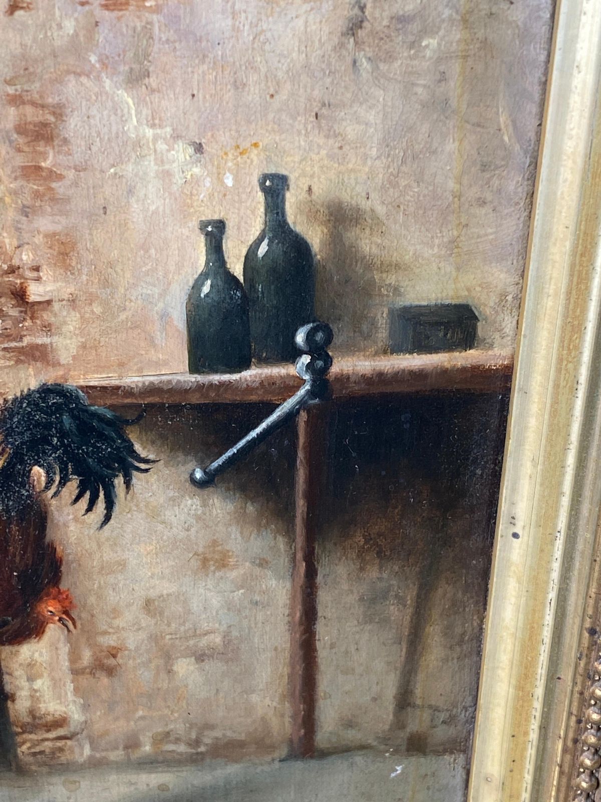 Authentic 19th Century Oil Painting, Italy, Attributed To Guiseppe Guzzardi photo vintage
