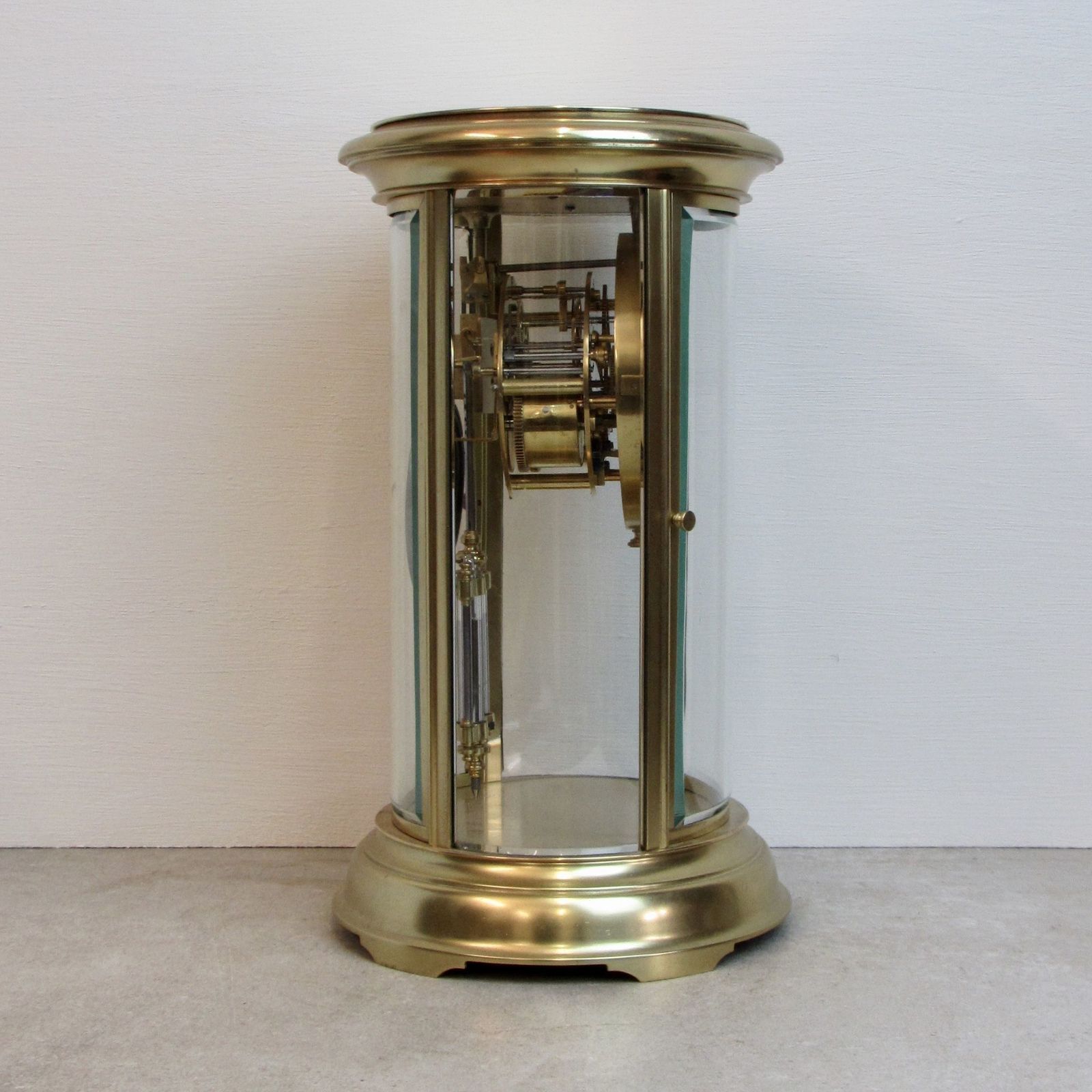 19th Century French Oval Four Glass With Mercury Pendulum. photo Home Decor