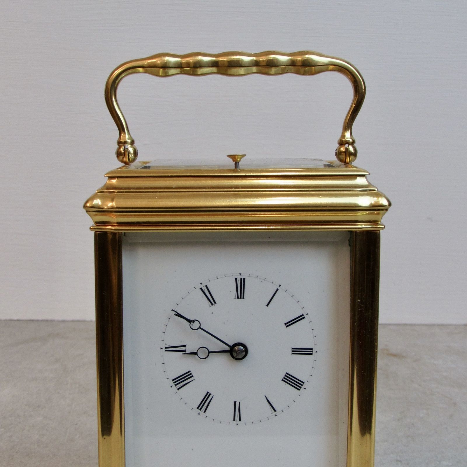 Late 19th Century French Gorge Case Strike Repaeat Carriage Clock. photo Home Decor
