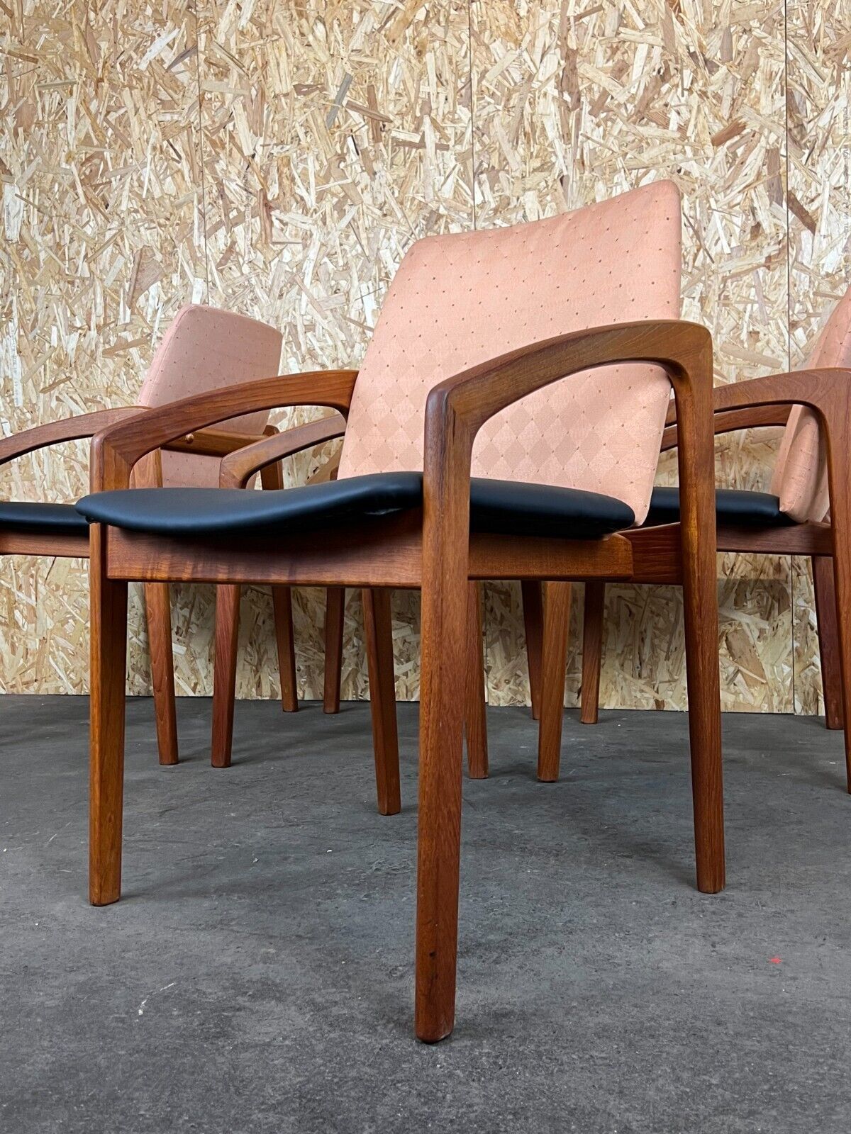 Furniture Teak Dining Chair Henning Kjaernulf Korup Stolefabric photo