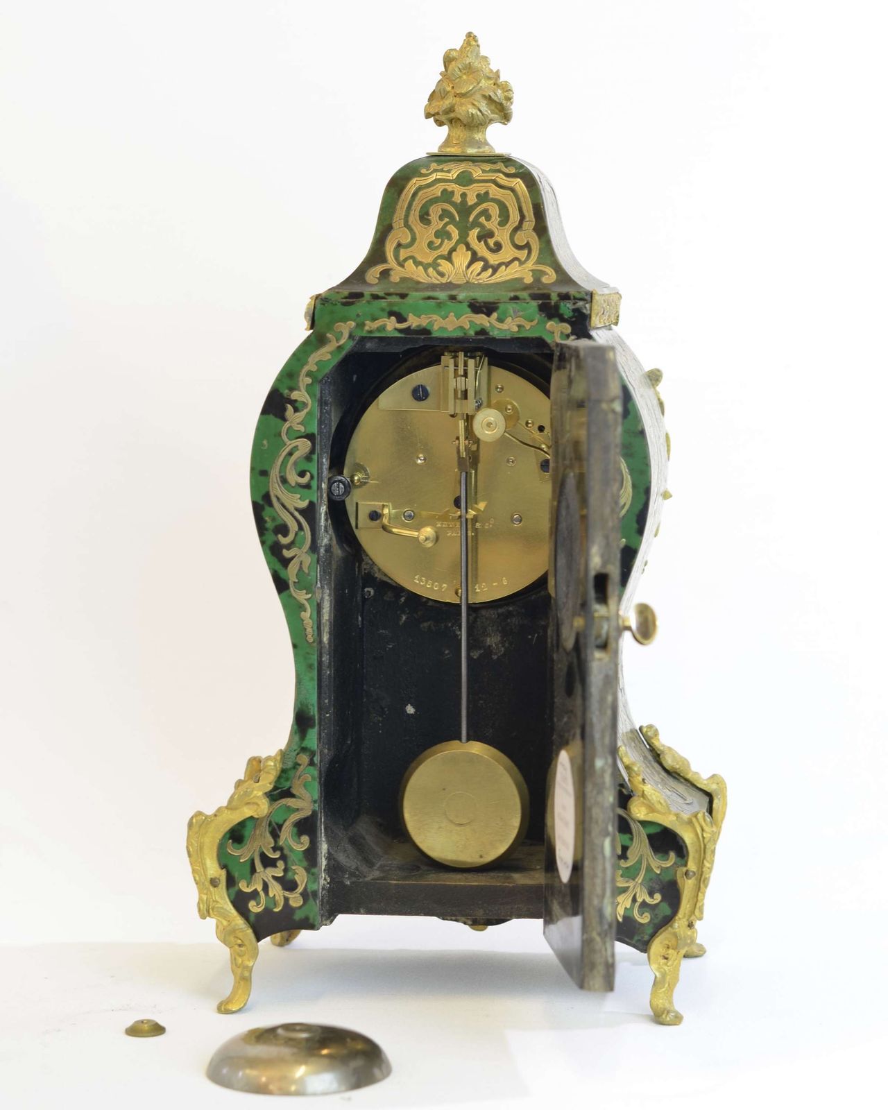 Howell & Co French Green Boulle Clock.19th Century photo 1695.0