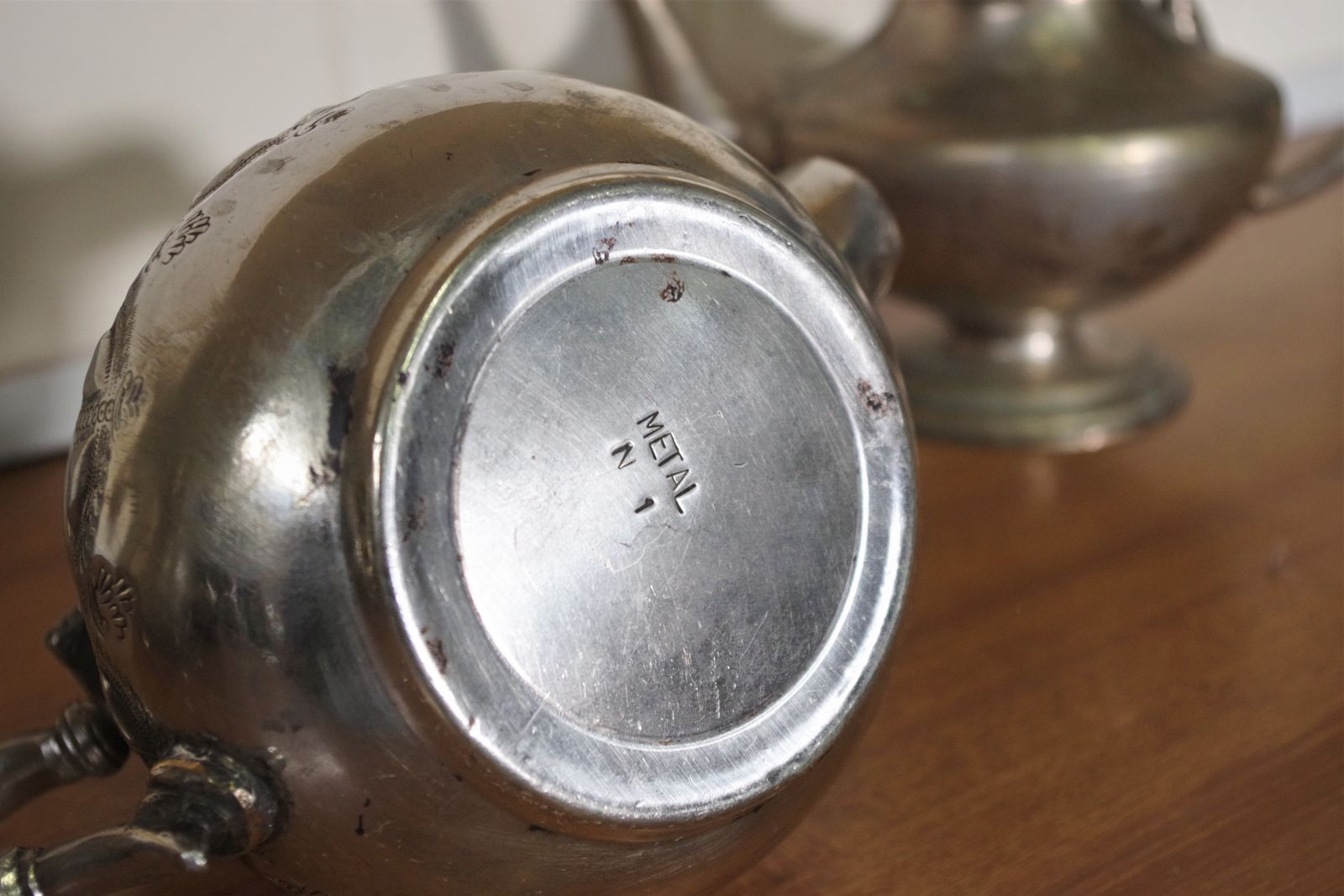Arabic Teapot Set 8 Pieces, Morocco 50s photo for sale