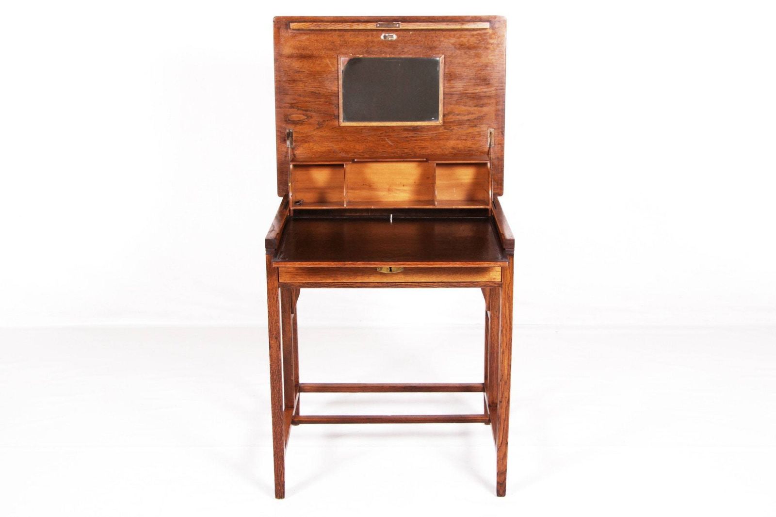 Folding Desk "Klappauf", Oak, Vintage, 1897 photo vintage