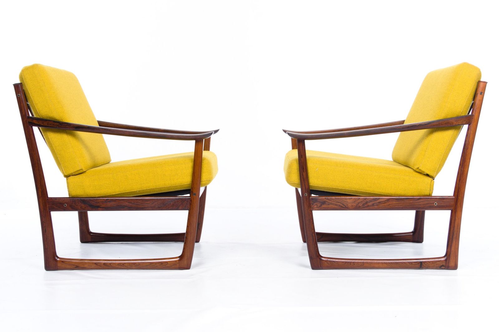 Rare Seating Group By Peter Hvidt For France Son. Rio Rosewood With Cites Reference Certificate. Mid Century, Vintage photo Furniture