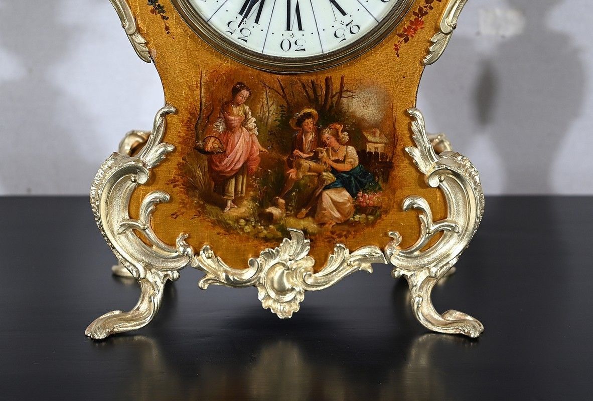 photo furniture Important Gilt Bronze And Martin Varnish Fireplacetrim, Louis XV Style, 19th Century