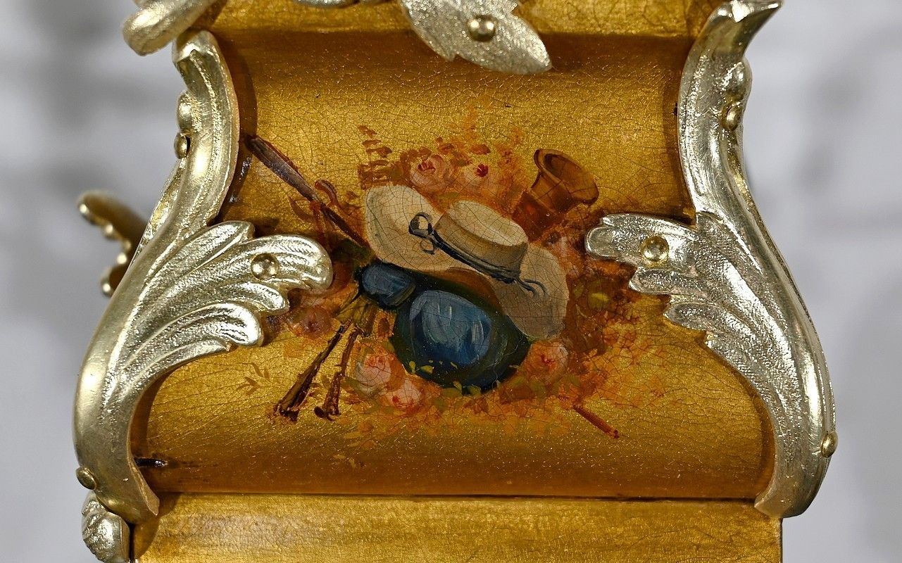 photo vinterior Important Gilt Bronze And Martin Varnish Fireplacetrim, Louis XV Style, 19th Century