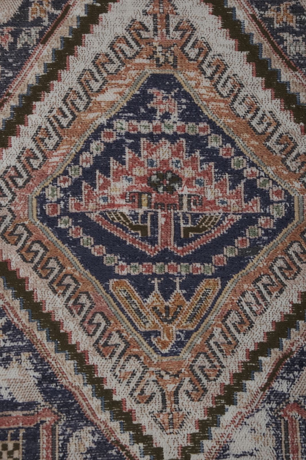 Distressed Turkish Animal Soumac Kilim Rug 3'8'' X 6'8'' photo vintage