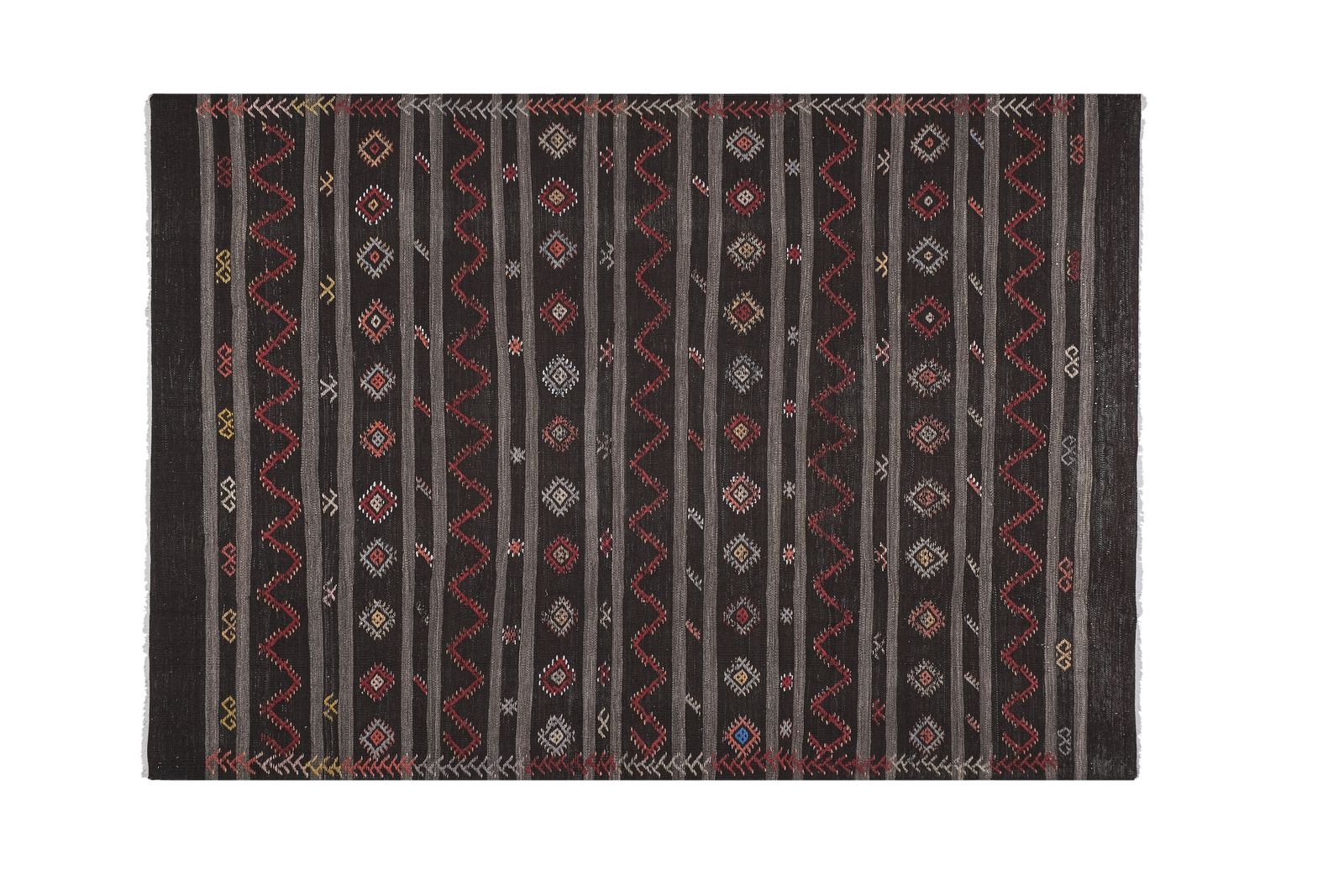 Vintage Goat Hair Turkish Flat Weave Kilim 7'5'' X 10'8'' photo furniture