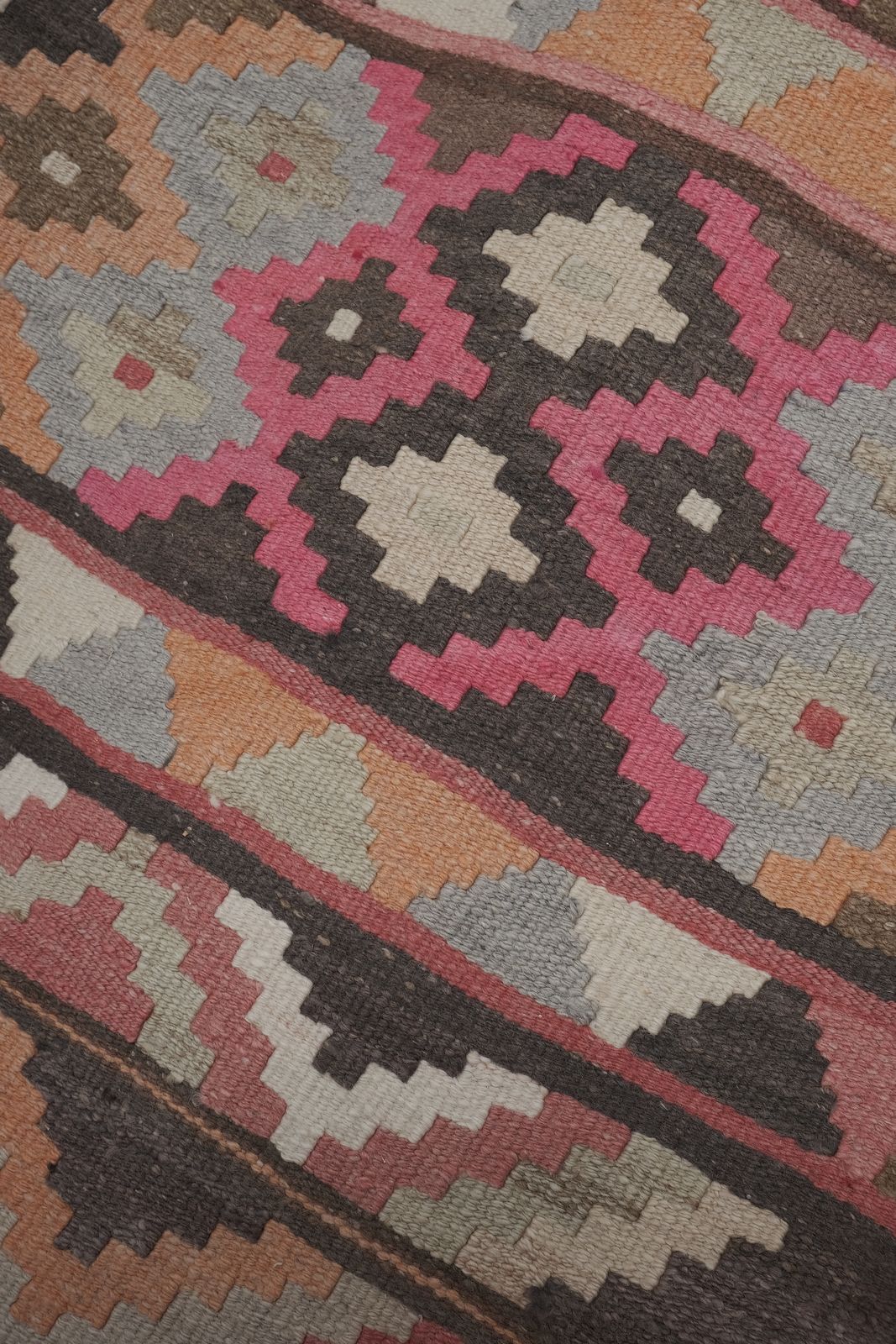 Vintage Turkish Stair Kilim Runner Rug 2'5'' X 20'4'' photo 1300.0