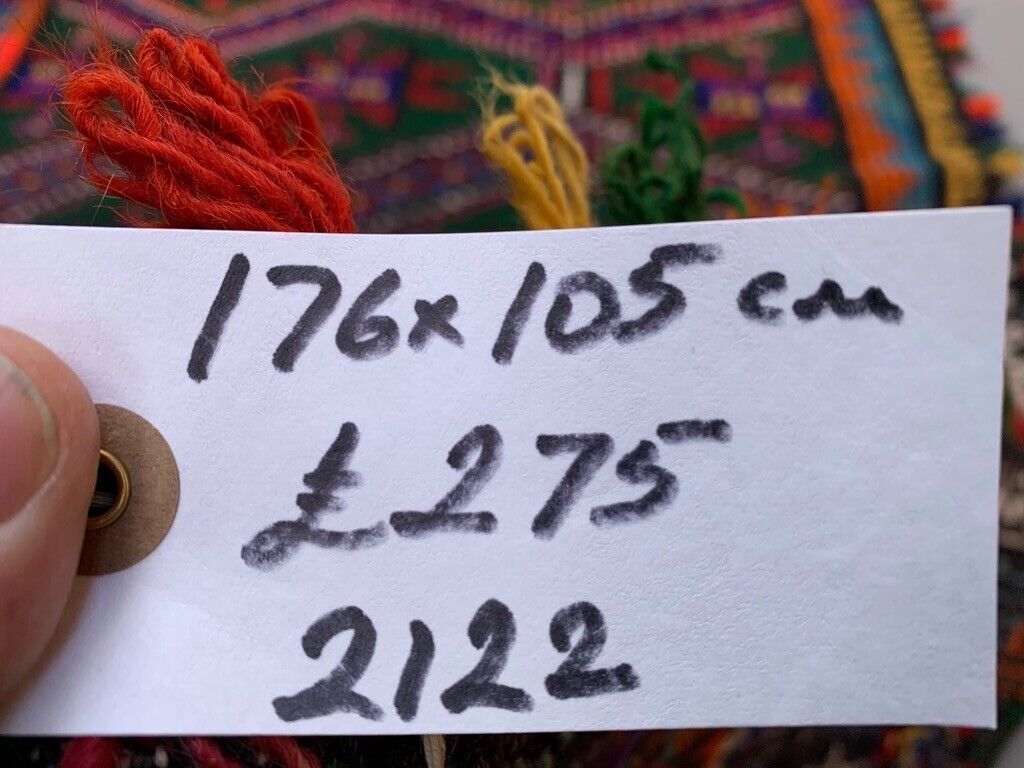 Textiles Medium Vintage Turkish Kilim Rug 176x105 Cm Wool Kelim photo
