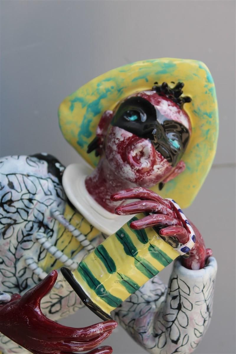 Otello Rosa Venetian Carnival Mask Pantalone Sculpture For San Polo 1950s photo vintage