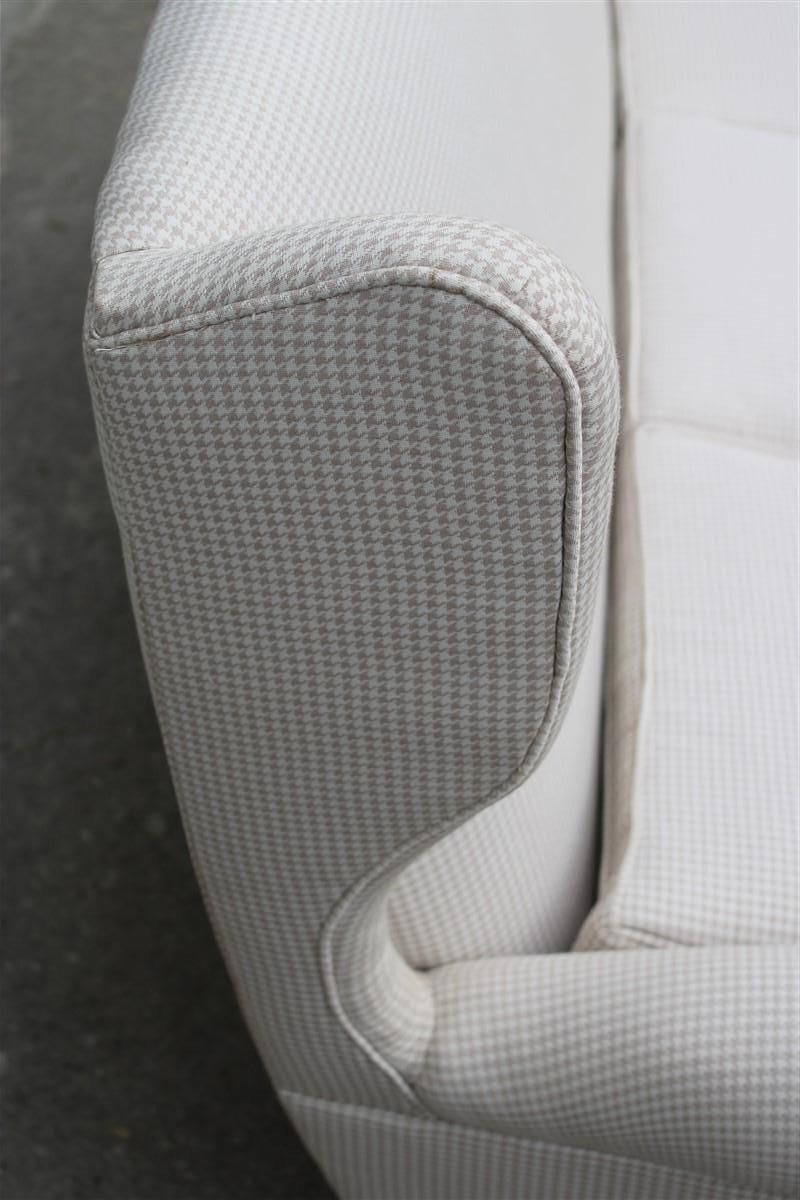 Paolo Buffa Mid Century Italian Sofà High Backrest 1950s Chanel Tessut Type photo buy