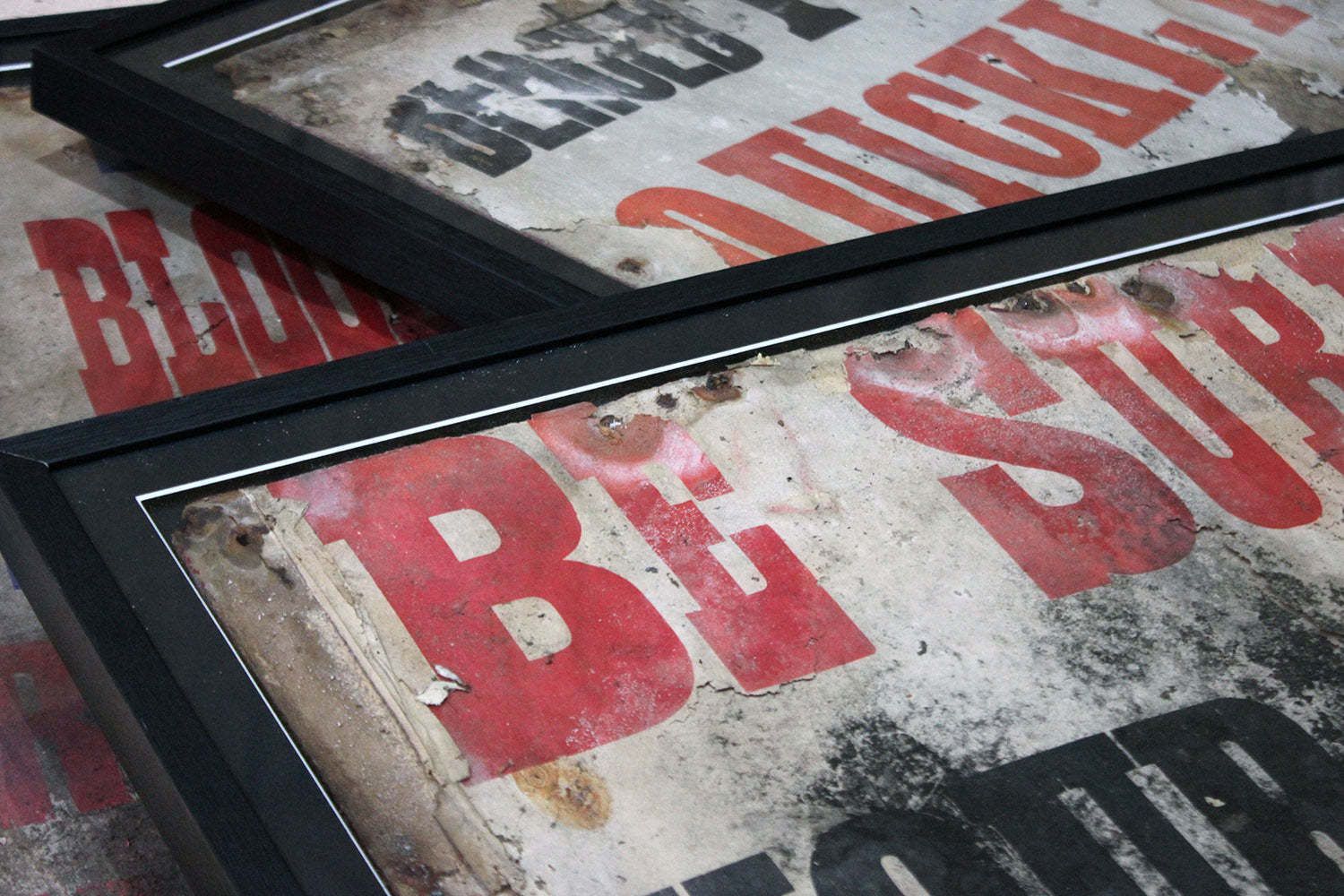 A Group Of Five Large Framed Pentecostal Movement London Assemblies Of God Sermon Posters C.1964 photo Art