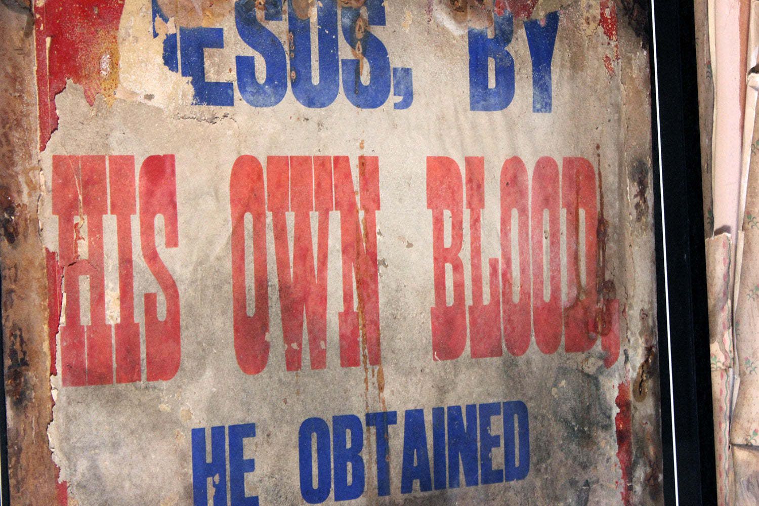 A Group Of Five Large Framed Pentecostal Movement London Assemblies Of God Sermon Posters C.1964 photo vinterior