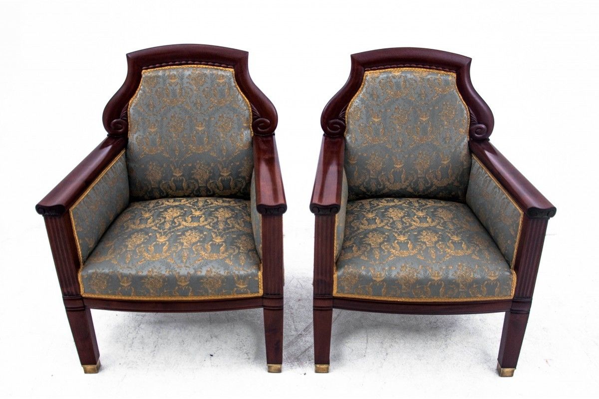 A Pair Of Armchairs, Northern Europe, Circa 1870. photo for sale
