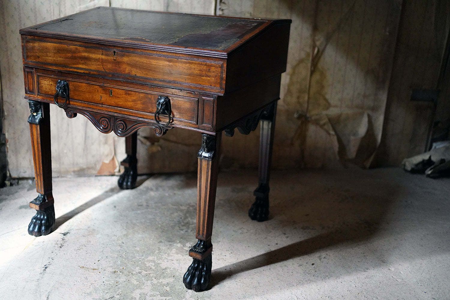 A Regency Mahogany Writing Desk In The Manner Of Thomas Hope C.1805 10 photo furniture