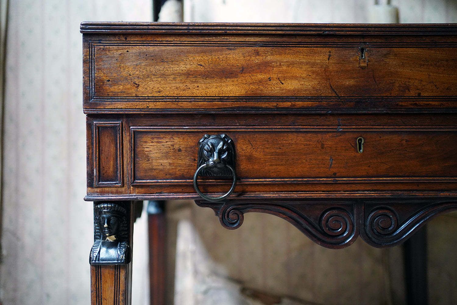 A Regency Mahogany Writing Desk In The Manner Of Thomas Hope C.1805 10 photo Furniture
