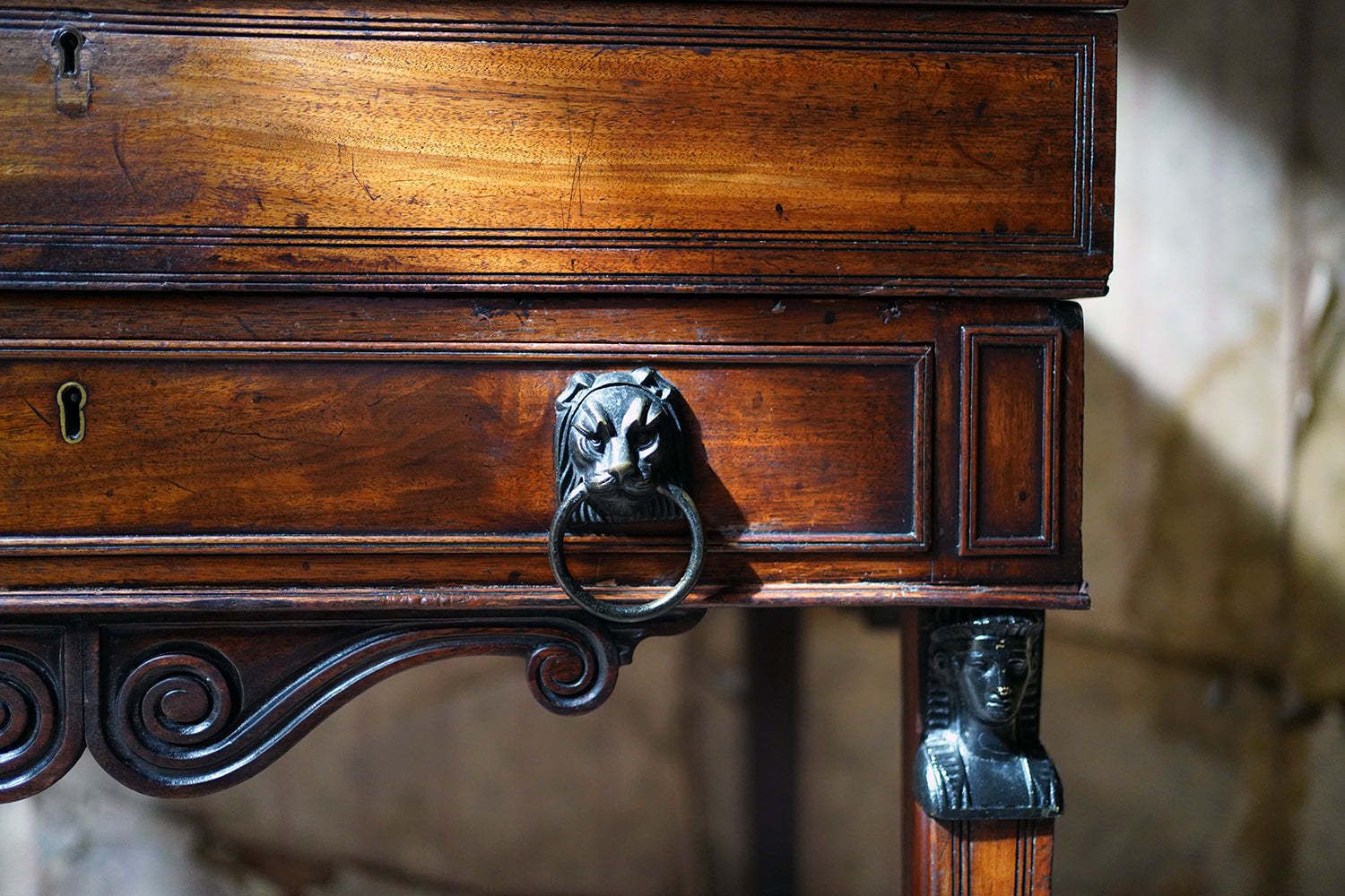 A Regency Mahogany Writing Desk In The Manner Of Thomas Hope C.1805 10 photo buy