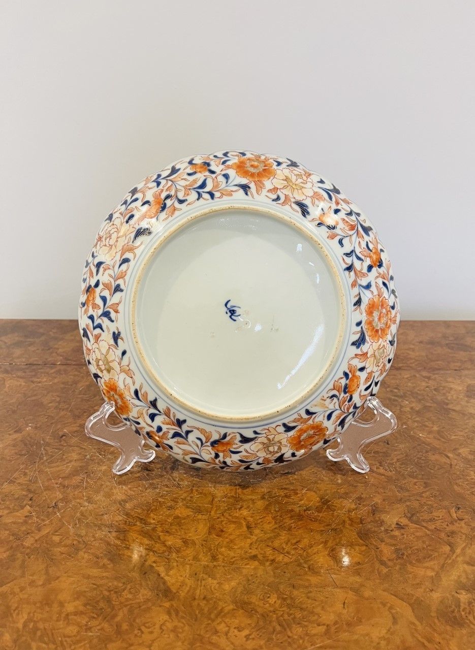 Quality Antique Japanese Imari Plate With A Scalloped Shaped Edge photo furniture