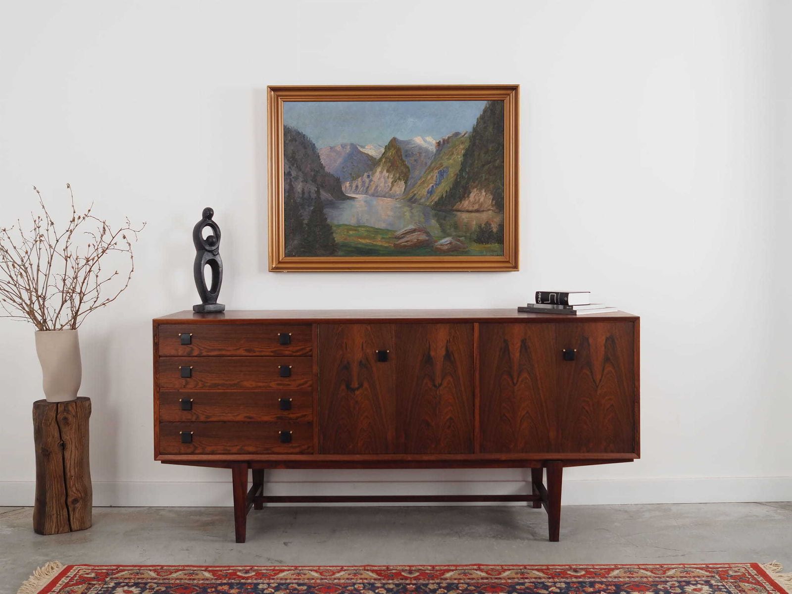 Painting "The River In The Mountains”, Scandinavian Design, 1970s photo furniture