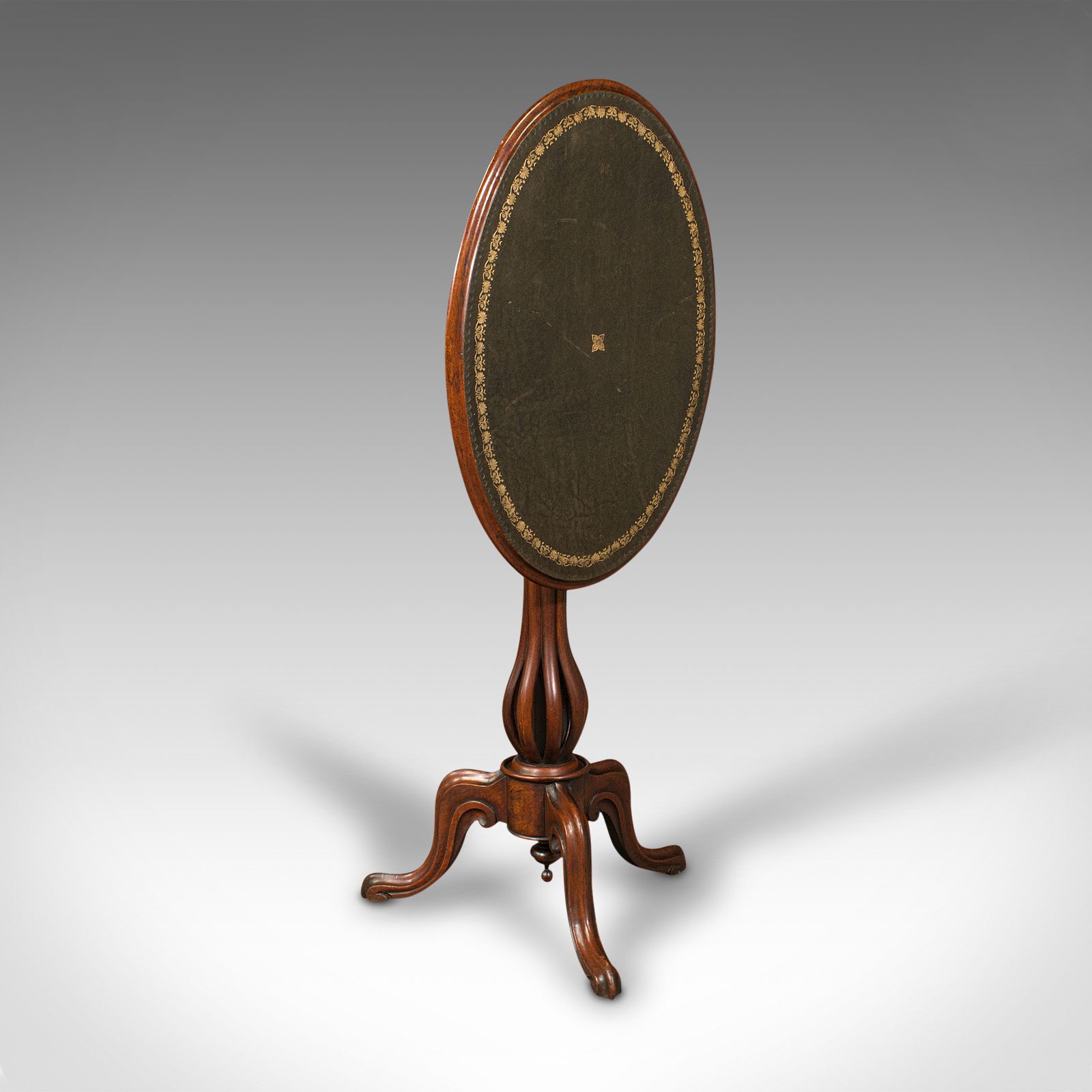 Antique Tilt Top Wine Table, English, Walnut, Side, Occasional, Lamp photo vinterior