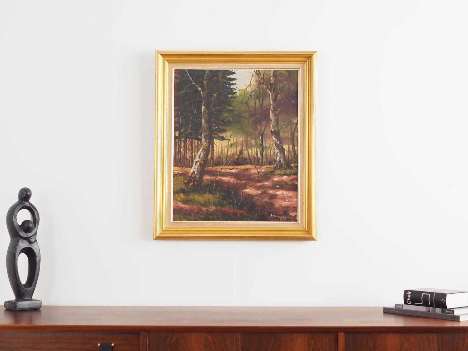 Painting „The Deep In The Forest”, Scandinavian Design, 1970s photo furniture