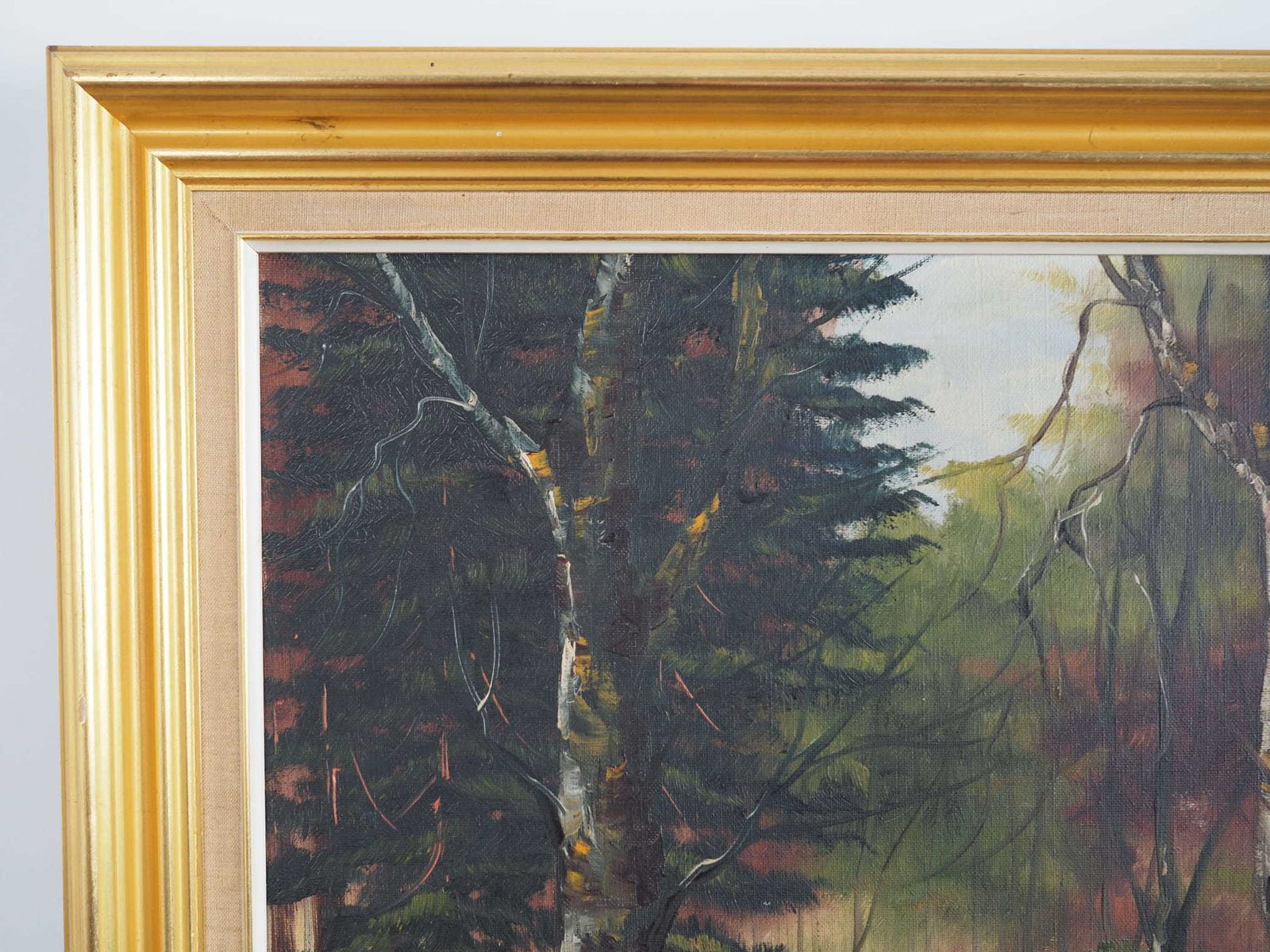 Painting „The Deep In The Forest”, Scandinavian Design, 1970s photo 599.0