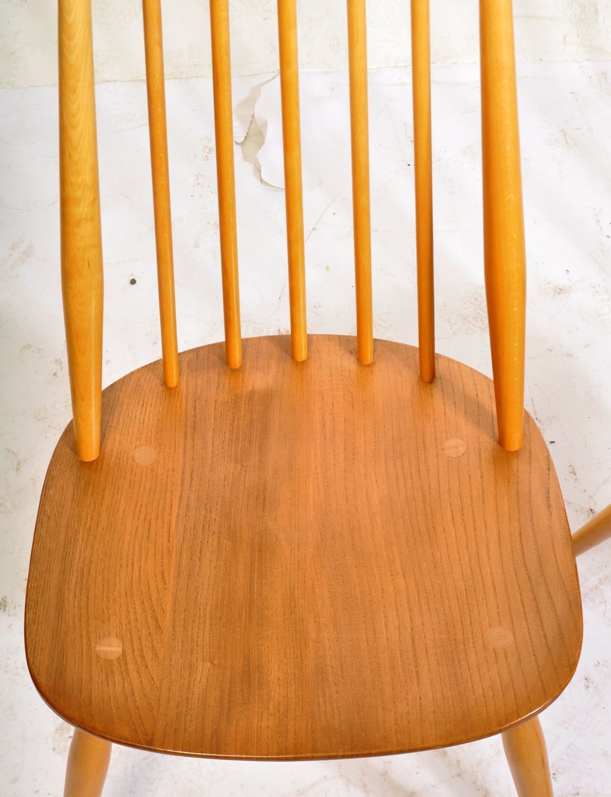 Lucian Ercolani Ercol Goldsmith Beech And Elm Windsor Dining Chairs   Three Chairs In Stock 1960's Ol photo for sale