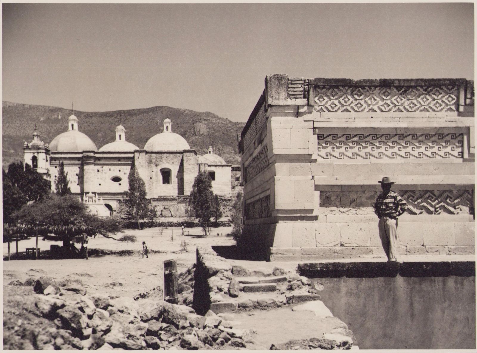 Hanna Seidel Mexico, Ruins, Mitla, Black And White Photography, 1960s, 17,1 X 23,2 Cm Ca. 1960s