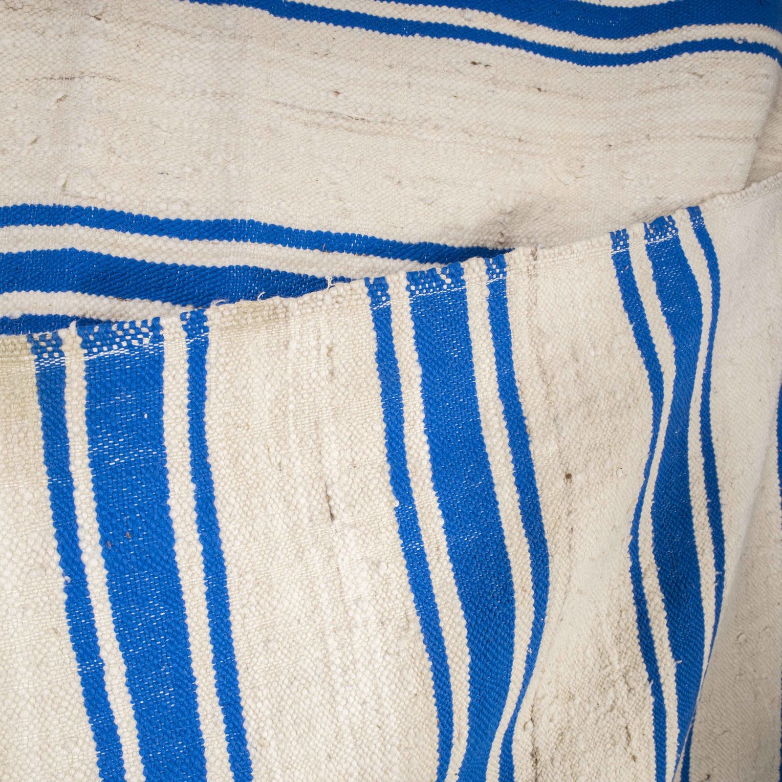 Vintage Berber Blue Stripe Hanbel Rug photo furniture