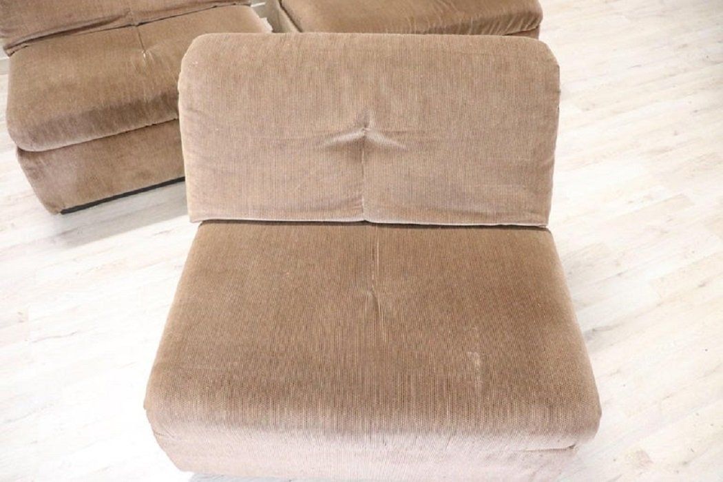 photo buy Italian Design Velvet Modular Sofa By Busnelli, 1970s, Set Of 4
