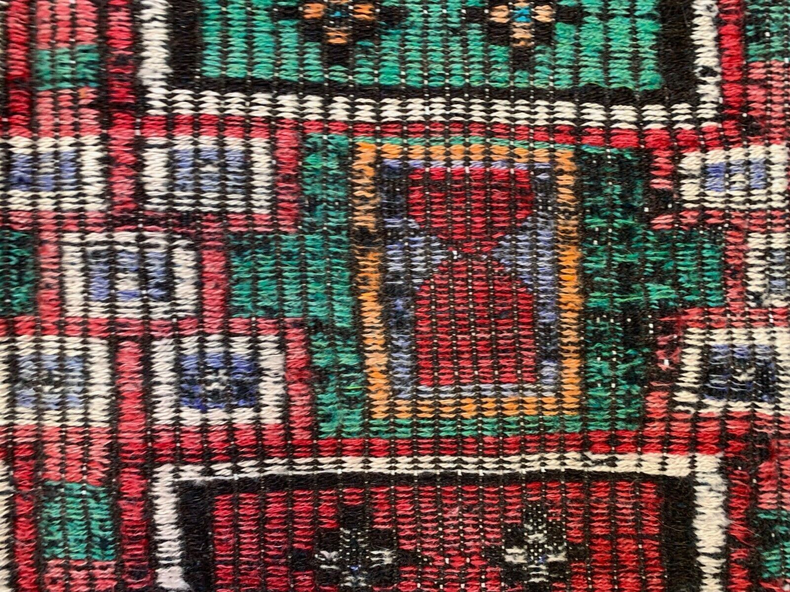Large Vintage Turkish Kilim Rug 350x195 Cm Wool Jajim Kelim photo vintage