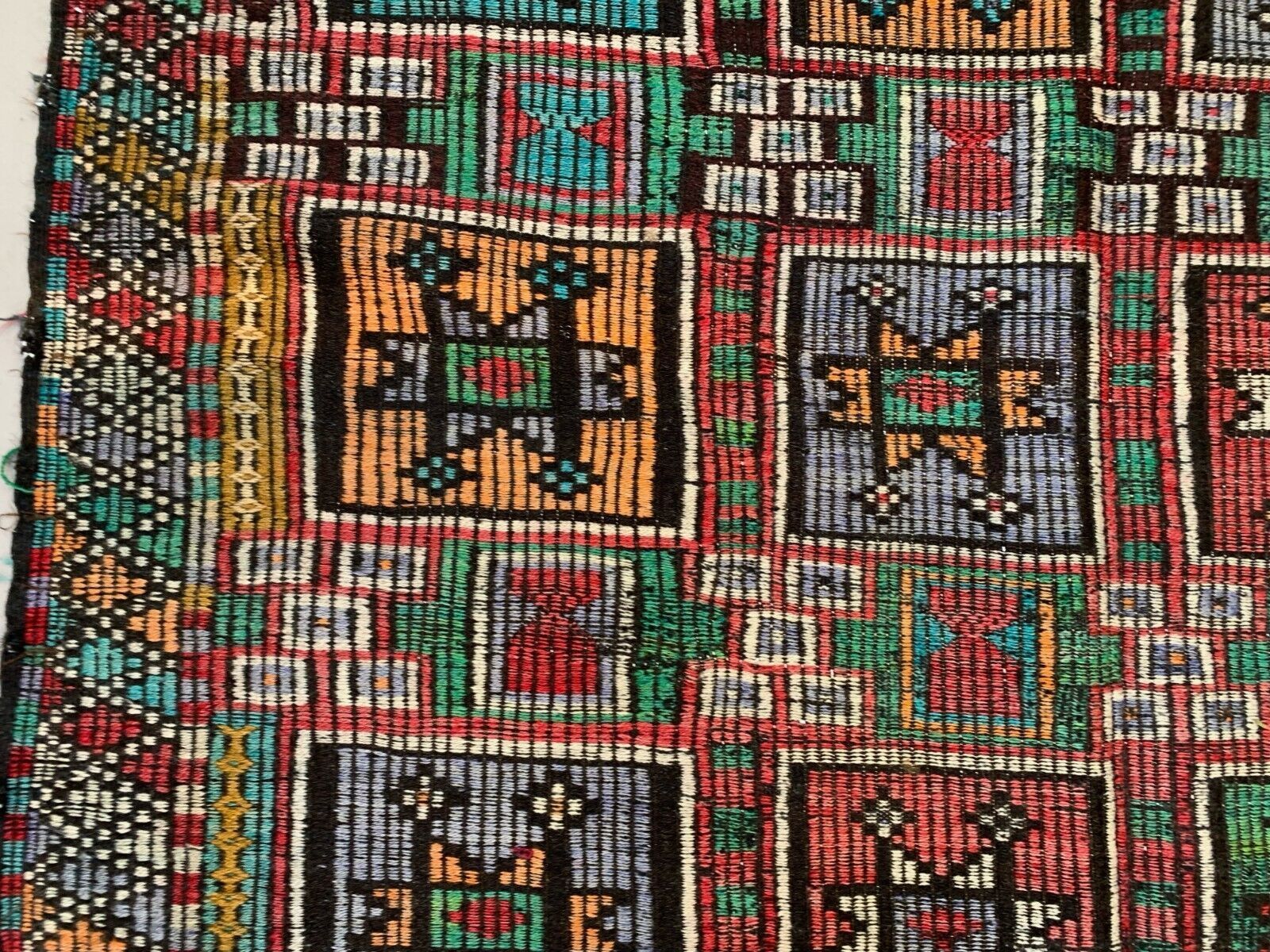photo furniture Large Vintage Turkish Kilim Rug 350x195 Cm Wool Jajim Kelim