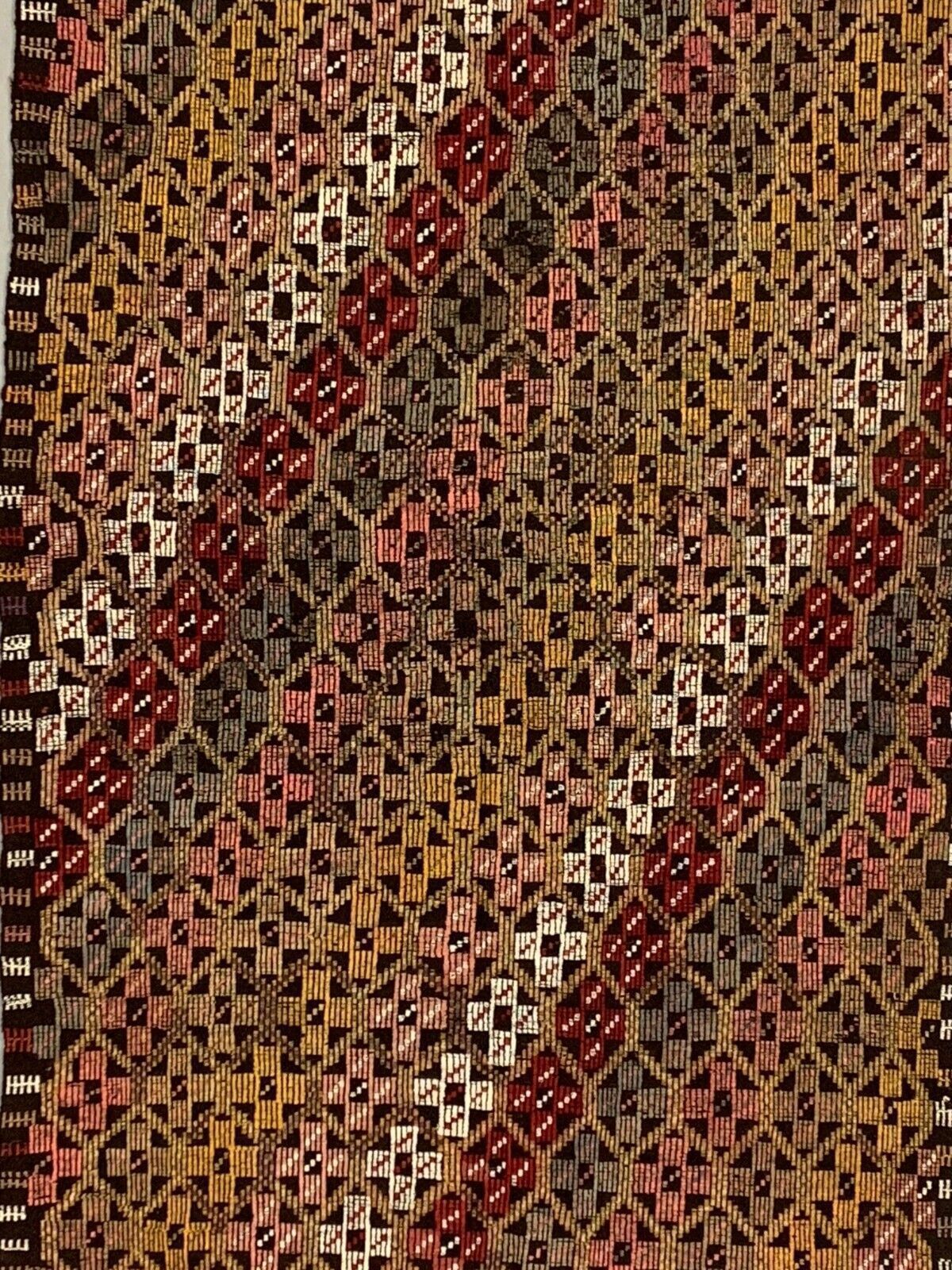 Large Vintage Turkish Kilim Rug 282x160 Cm Wool Jajim Kelim photo for sale
