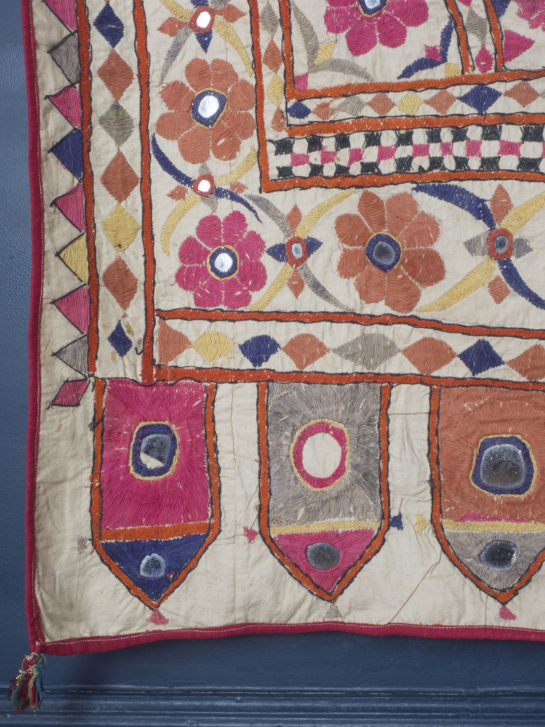 Textiles Embroidered Quilt Cover, Gujurat Early To Mid 20th Century photo