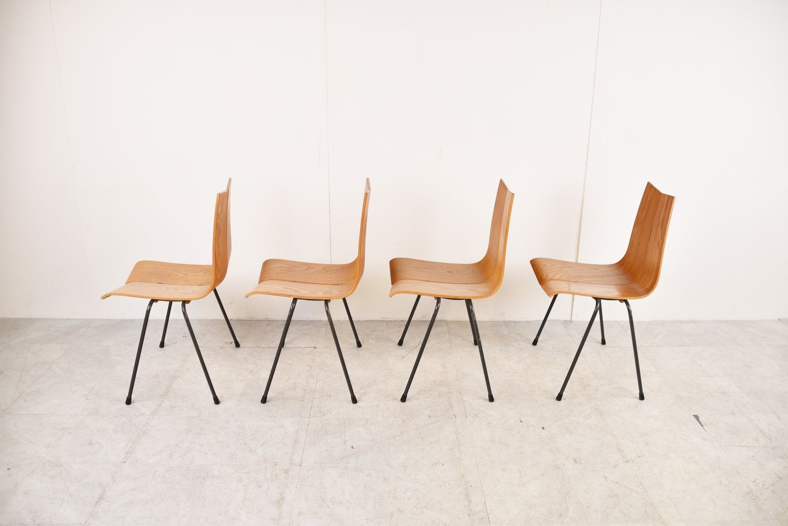 Model Ga Chairs By Hans Bellmann For Horgen Glarus, Set Of 4 photo for sale