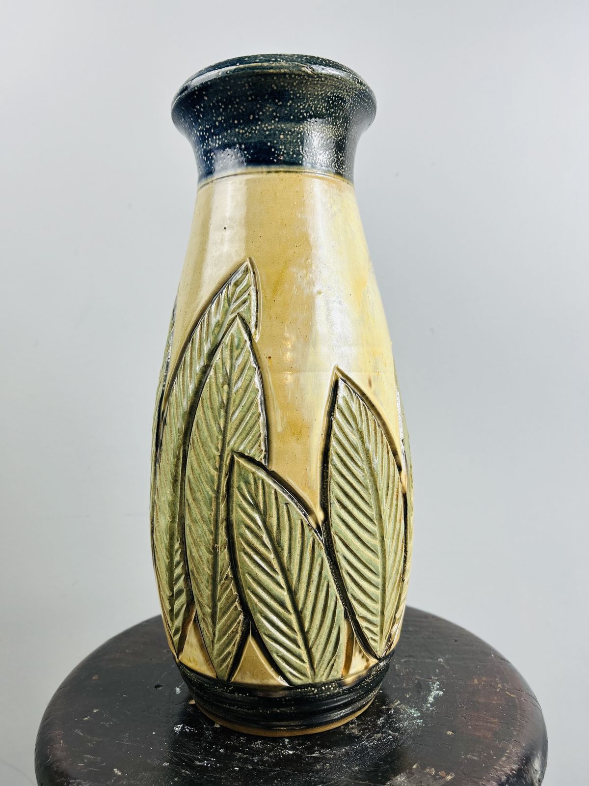 An Early And Rare Stoneware Roger Guerin Vase photo for sale