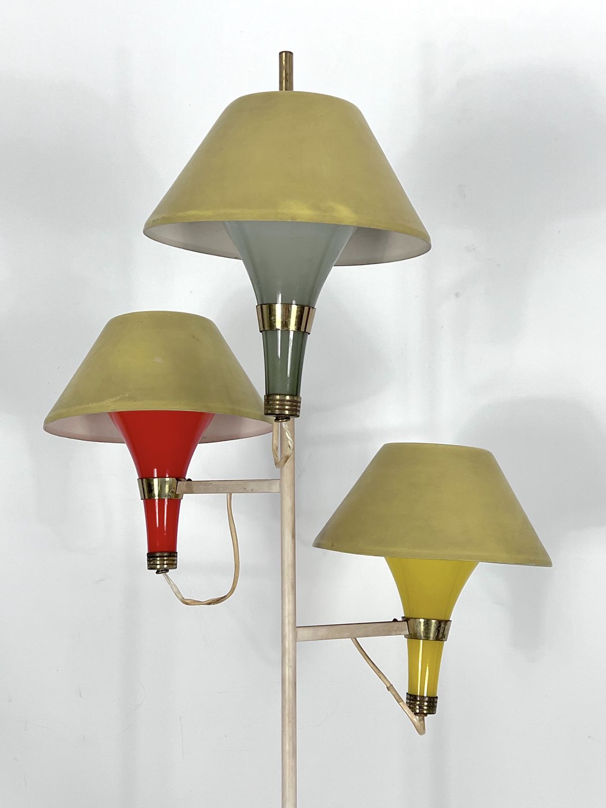 Mid Century Modern Three Arms Floor Lamp By Stilux Milano. Italy 1950s photo 3967.6
