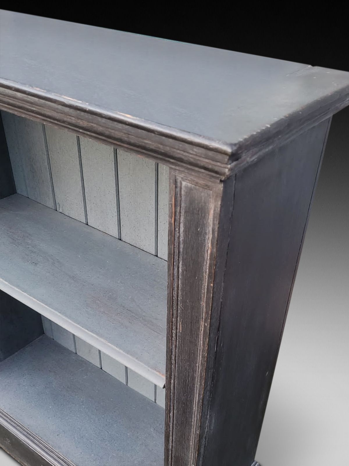 20th C Ebonised Open Bookcase photo furniture