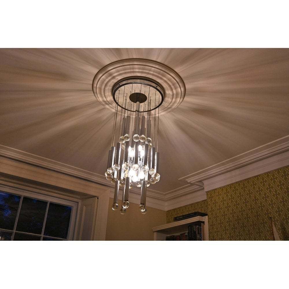 Mid Century Chandelier In The Manner Of Gaetano Sciolari photo for sale