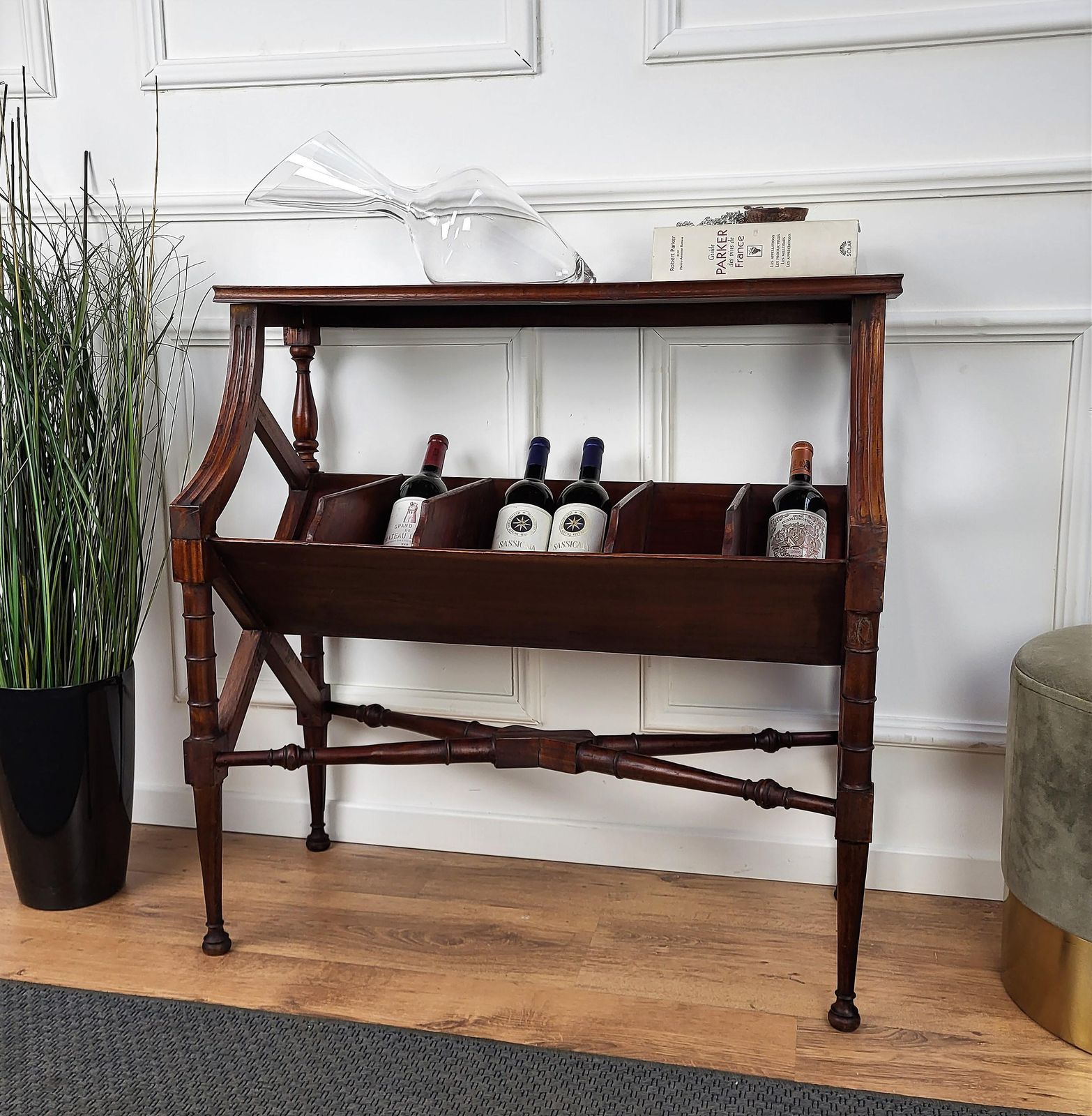 Italian 1960s Mid Century Modern Wine Dry Bar Cocktail Cabinet Side Table photo furniture