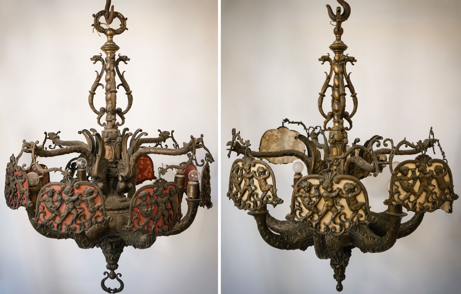 Gaudi Geïnspireerde Kandelaars In Brons Of Messing