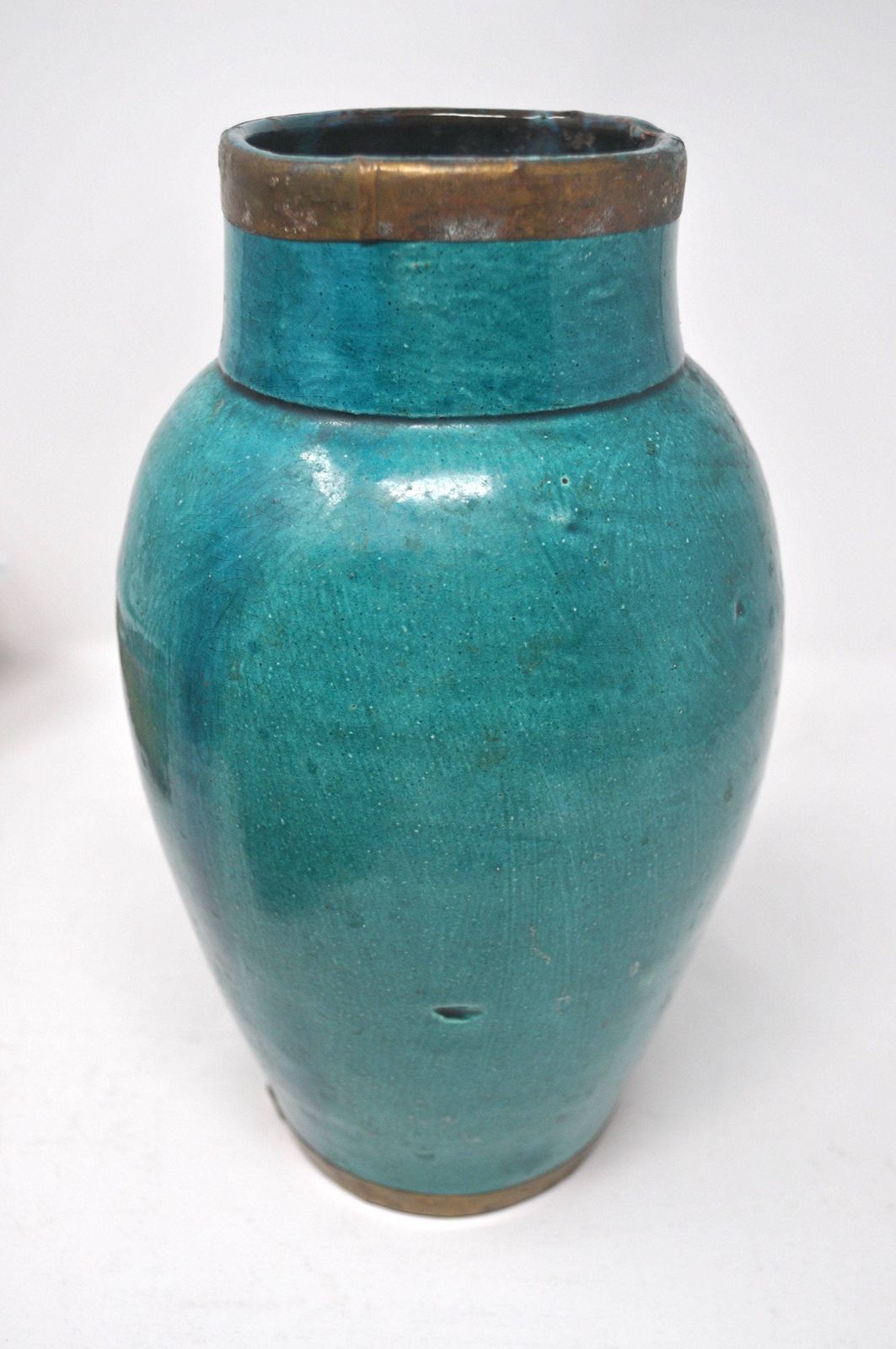 Turquoise Vase, Antique Asian