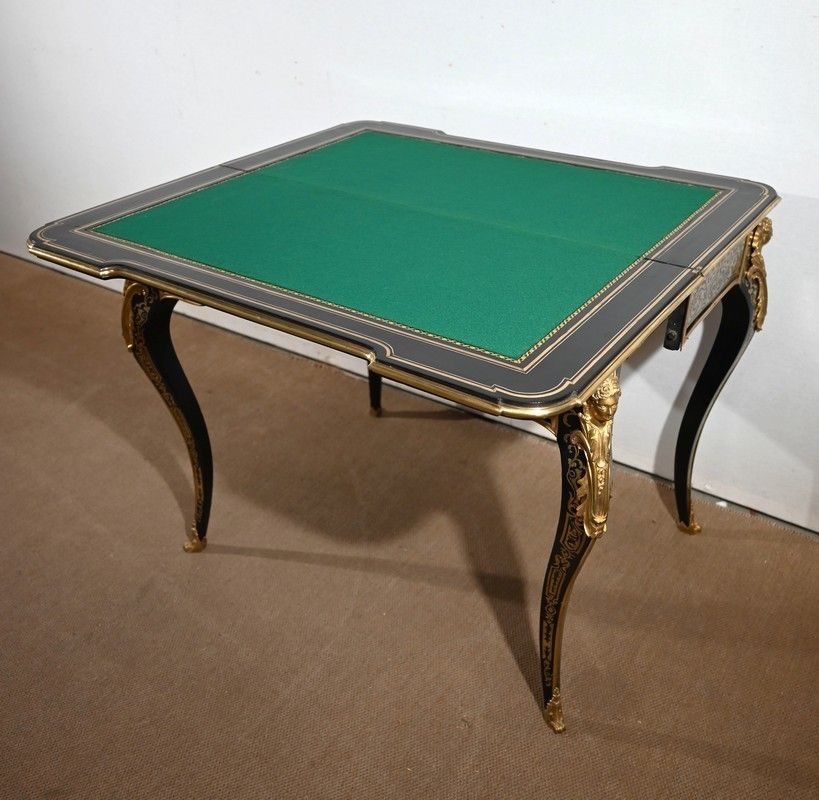 Ceremonial Console Table In Blackened Pear Tree, Napoleon III Period   Mid 19th Century photo 7096.7