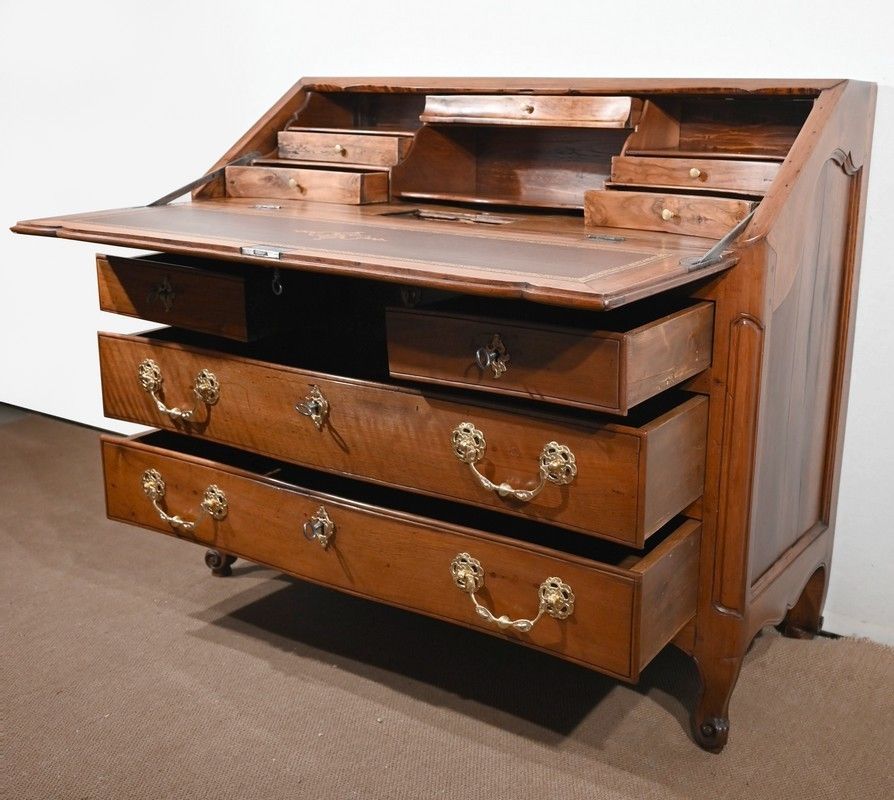 Scriban Chest Of Drawers In Walnut, Louis XV Period   18th Century photo 7539.6