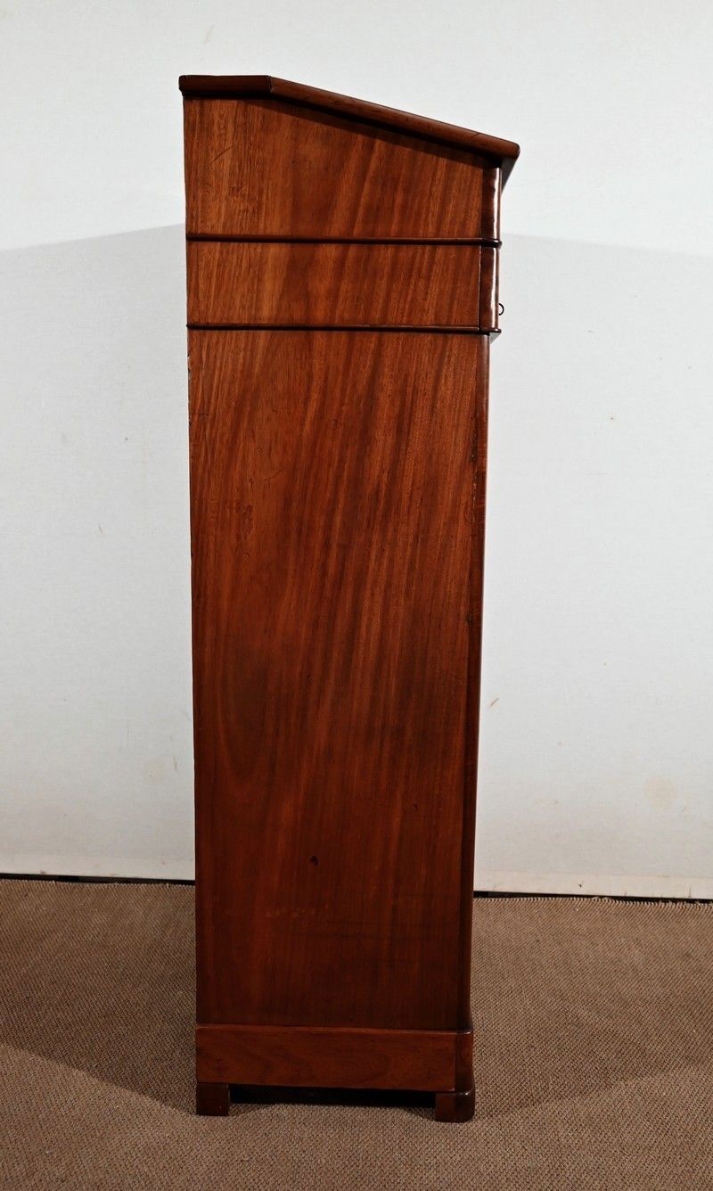 photo vintage Faux Cartonnier Mahogany Desk, Restoration Period   1st Part Of The 19th Century