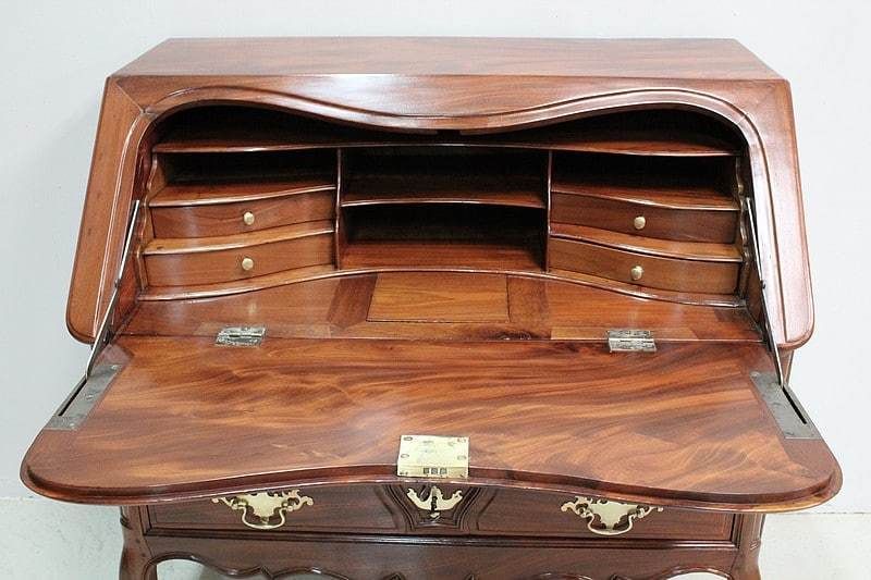 photo furniture Shipowner's Desk In Mahogany, Nantes Region, Louis XV Period   18th Century