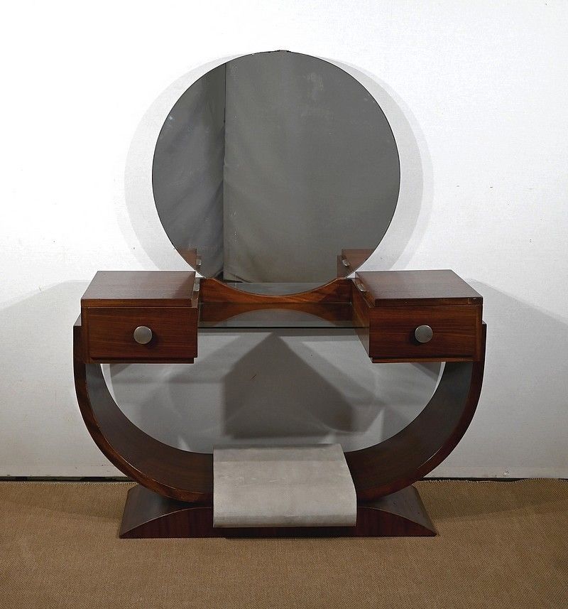 Paquebot Dressing Table In Rosewood, Art Deco, Early 20th Century photo Furniture