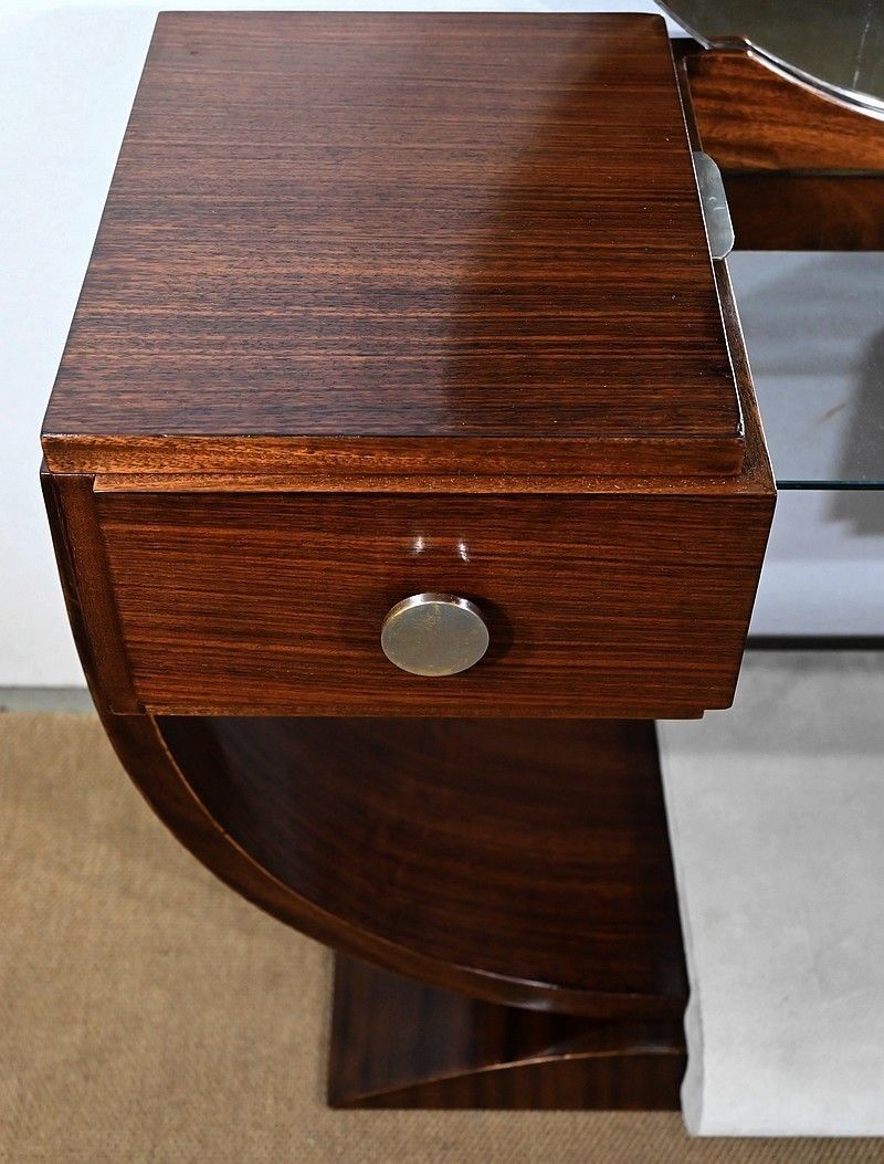 Paquebot Dressing Table In Rosewood, Art Deco, Early 20th Century photo vintage