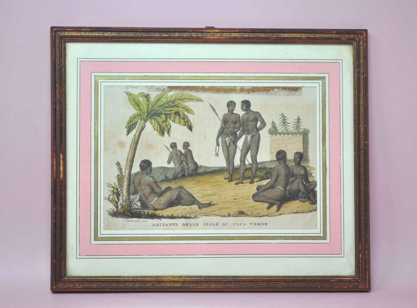 photo furniture World History Print, Capo Verde, Antique
